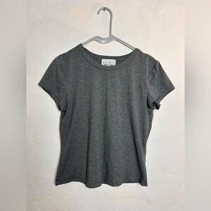 Sadie & Sage Gray Basic Crewneck Tee Size M Made in USA